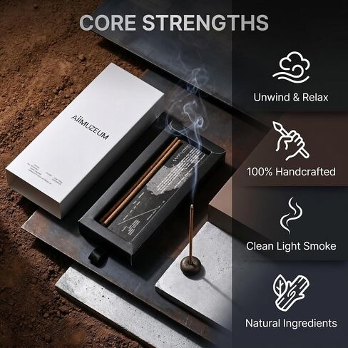 Aiimuzeum® Potala Tibetan Incense Sticks Traditional Meditation Tara Healing- with Luxe Pebble Incense Holder Gift Set Handcrafted for Meditation, Yogis & Relaxation 20 Packs (Herbal Scent) in Saudi Arabia