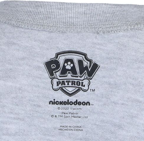 تي شيرت Paw Patrol Nickelodeon Boys 3 Pack قصير الأكمام للأطفال الصغار والكبار باللون الرمادي in Kuwait