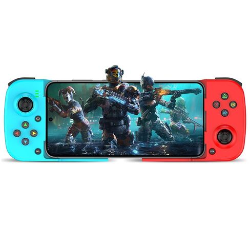 Joso Wireless Game Controller for iOS, Android, PC, Bluetooth Gamepad Joysticks for iPhone13/12/11/X, iPad Mini/Air/Pro, Mac, MacBook, Tablets, Samsung Galaxy, Steam, COD Mobile, Apex - Direct Play in Kuwait