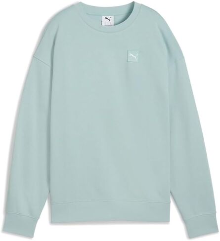 PUMA Womens Essentials Elevated Comfort Crew Neck Sweatshirt Casual - Blue in Kuwait
