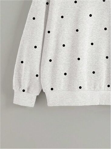 Milumia Women's Y2k Polka Dots Zip Up Hoodies Long Sleeve Hooded Sweatshirts with Pockets in Kuwait