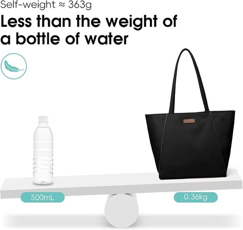 HomemeDiary Tote Bag for Women, Lightweight Nylon Work Tote, Waterproof Shoulder Bag Handbag for Dating School Travel in Kuwait