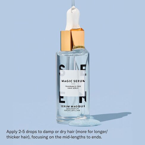SEEN Magic Serum, Fragrance Free - Non-Comedogenic Hair Serum- Anti Frizz- Dermatologist-Developed - Safe for Sensitive, Eczema & Acne Prone Skin in Saudi Arabia