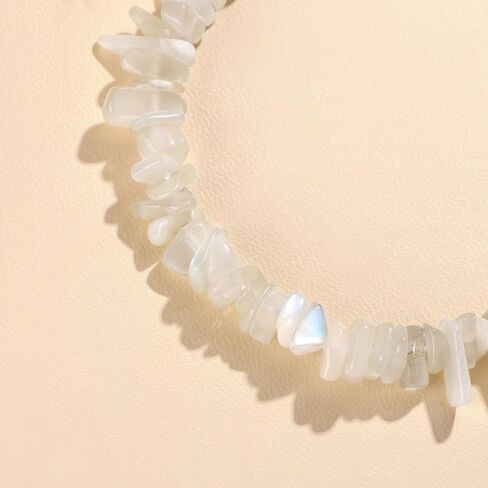 Natural Gemstone Beads Bracelets Healing Crystal Stone Beaded Bracelet for Women Handmade Spiritual Jewelry Gifts, 5-8mm Moonstone Chips Beads in Saudi Arabia