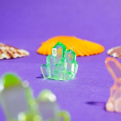 30PC Random Mini Glow-in-The-Dark Resin Crystals Decoration– Vibrant Semi-Transparent Decor for Tabletop/Fairy Garden/Indoor Botanicals/Room Decoration in Saudi Arabia