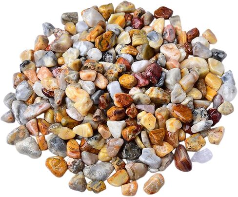 Natural Polished Green Jasper Tumbled Chips Crushed Crystal Stone, 7-9mm Healing Crystal Chips Bulk Healing Reiki Crystal Stones for Jewelry Making Home Decoration in Saudi Arabia