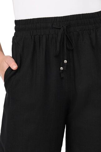 CeCe Women's Elastic Tie Waist Wavy Tapered Pant in Kuwait