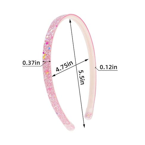 TKYPZY 6 Pack Glitter Headbands Thin Glitter Headband for Women Colorful Hair Accessories Plastic Sparkly Hairbands Sparkle Headband Bling Rainbow Hair Bands with Teeth Cute Non-Slip Head Band in Saudi Arabia