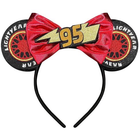 Mouse Ears Headband for Women Sequin Bows Cute Mouse Ears Headband Halloween Mouse Ears (02-Car) in Saudi Arabia