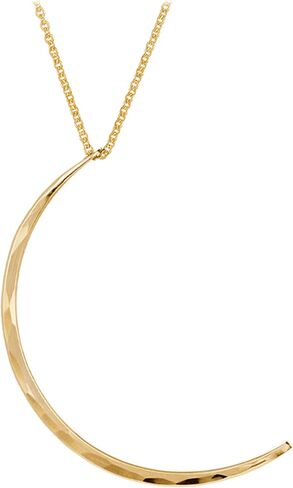 James Michelle Luna Moon Necklace for Women – 3-Year Color Guarantee – Waterproof, Non-Tarnish, Hypoallergenic, Silver & Gold PVD Coated – Perfect for Beach, Weddings, Gifts in Saudi Arabia