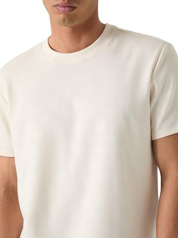 نسيج نيكو منقوش بأكمام قصيرة للرجال من Guess in Kuwait