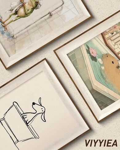 VIYYIEA Framed Canvas Wall Art, Funny Floral Bathroom Wall Art, Vintage Poppy Flower Toilet Paper Vase Painting, Cute Botanical Bathroom Decor for Guest Bath Farmhouse Wall Decor, 10x12 Inch in Saudi Arabia