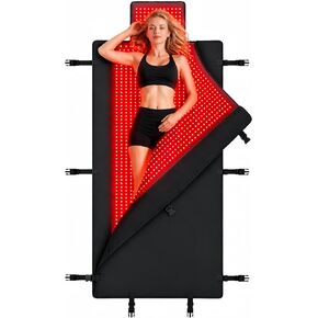 Full Body Red Light Therapy Mat for Pain Relief & Recovery, FSA&HSA Eligible, 75"x35" Infrared Light Therapy Blanket with 2600 LEDs (660nm & 850nm), Improve Sleep, Muscle & Joint Relief, Home Use in Saudi Arabia