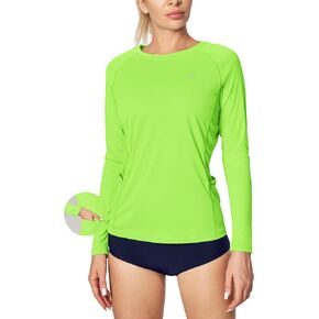 IUGA Rash Guard for Women UPF 50+ SPF & UV Protection Clothing Long Sleeve Shirts for Women with Pockets Hiking Swim Shirt in Saudi Arabia