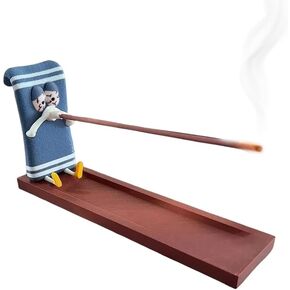 Funny Towelie Shaped Incense Stick Holder Burner Ash Catcher Ornament for Yoga Home Living Room Office Decor 3D Printing Crafts(Normal Eyes) in Saudi Arabia