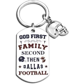 Cowboys Keychains for Men, Football Keychains for Sport Fans, Western Themed Birthday Party Gifts, Cowboy Football Gifts and Sports Memorabilia in Saudi Arabia