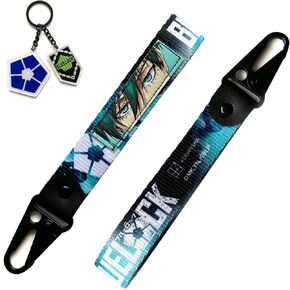 Otaku Lamps Blue Lock - Rin Itoshi Keystrap and Keychain Bundle in Saudi Arabia