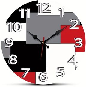 Wall Clock, 12 Inch Battery Operated Glow in Dark Night Light Wall Clock Non-Ticking for Living Room Kitchen Office Bedroom in Saudi Arabia