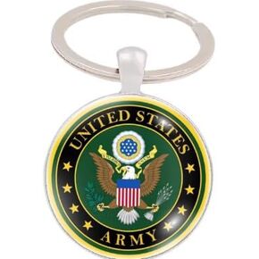 Military Keychain Collection Patriotic Service Gift for Veterans Active Duty Supporters Durable Keyring in Kuwait