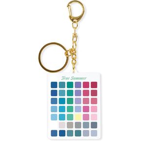 48 Colors-Seasons Color Analysis Keychain,Portable Color Season keychain, Colors Analysis Draping Kit Keychains in Saudi Arabia