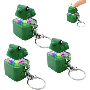 Frog Keychain with Sound, Rechargeable Interactive Stress-Relieving Toys, Press to Decompress Anytime in Saudi Arabia