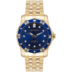 Miykon Dive Watches for Men | Casual Sports Analog Watch Men with Ion Polished Stainless Steel Bracelet | Luminous Hands, Scratch Resistant Glass, Japanese Quartz, 100ft Water Resistant in Kuwait