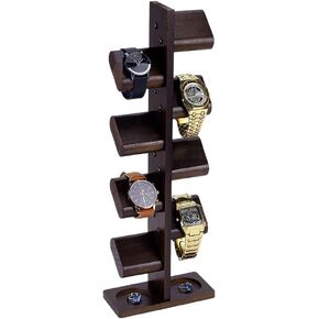PH PandaHall Wooden Watch Holder Stand Watches Display Tower Wristwatch Holder Racks Multiple Watch Stand Jewelry Organizer, Great Gift for Men Women Bracelets Rings Showcase Storage, Hold 16 Watches in Kuwait