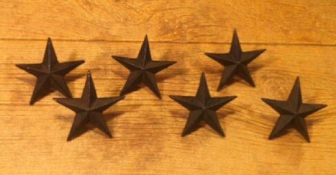 Texas Star Nails Large Cast Iron Stars 3 1/2" (Set of 6) Home Decor 0170-02110 in Saudi Arabia