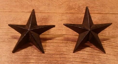 Texas Star Nails Large Cast Iron Stars 3 1/2" (Set of 6) Home Decor 0170-02110 in Saudi Arabia