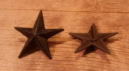 Texas Star Nails Large Cast Iron Stars 3 1/2" (Set of 6) Home Decor 0170-02110 in Saudi Arabia