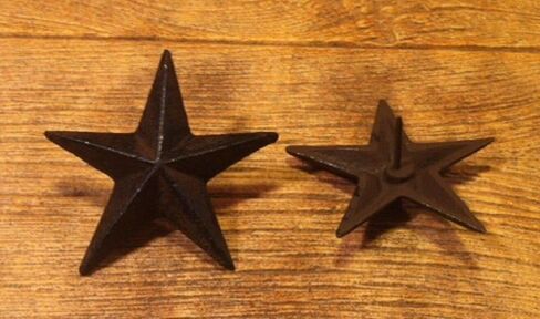Texas Star Nails Large Cast Iron Stars 3 1/2" (Set of 6) Home Decor 0170-02110 in Saudi Arabia