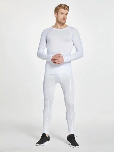 Long Sleeve Shirts for Men, Compression Shirt Men, Slim-fit Tailored Design with Moisture-Wicking and Durable Functionality in Kuwait