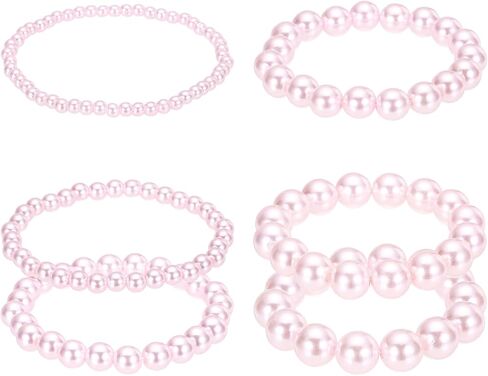 PATIKIL Pearl Bracelets for Women, Stackable Faux Pearl Beads Stretch Bracelet for Lady Bridal Wedding Party Gifts in Kuwait
