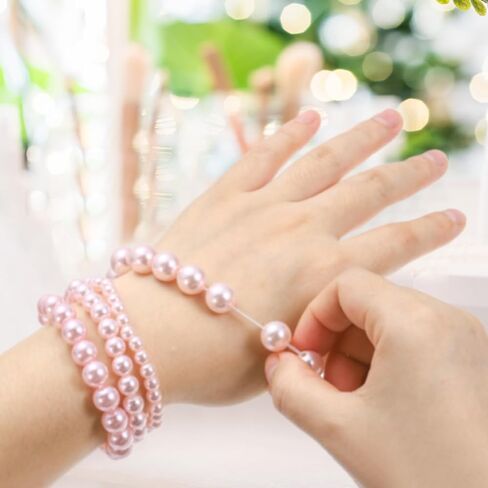 PATIKIL Pearl Bracelets for Women, Stackable Faux Pearl Beads Stretch Bracelet for Lady Bridal Wedding Party Gifts in Kuwait