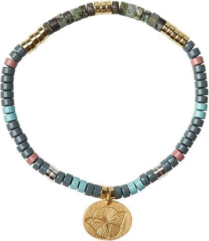 Scout Curated Wears - Intention Charm Bracelet - African Turquoise/Gold in Saudi Arabia