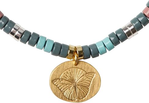 Scout Curated Wears - Intention Charm Bracelet - African Turquoise/Gold in Saudi Arabia