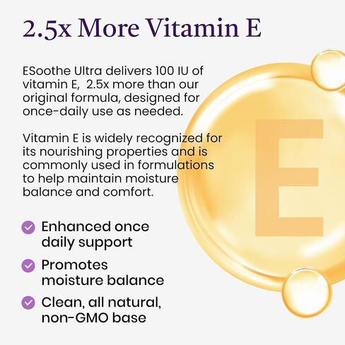 NewLife Naturals ESoothe Ultra Vitamin E Suppositories for Women 100 IU 2.5X More– Vaginal Dryness & Moisture Support – Hormone-Free – 24 Vaginal Suppositories, Made in USA -30 Day + Supply in Saudi Arabia