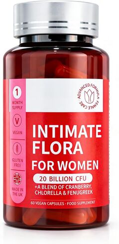 Vaginal Probiotic Supplement - Supports Healthy Vaginal pH, Fresh Odor & Balanced Flora for Women, Urinary Tract Health with Prebiotics & Lactobacillus Probiotic Blend - 20 Billion CFU in Kuwait
