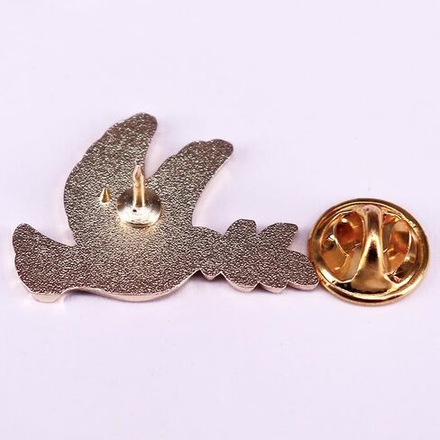 Dove Of Peace Enamel Pin Pigeons carrying olive branches Badge Brooch For Backpacks in Kuwait