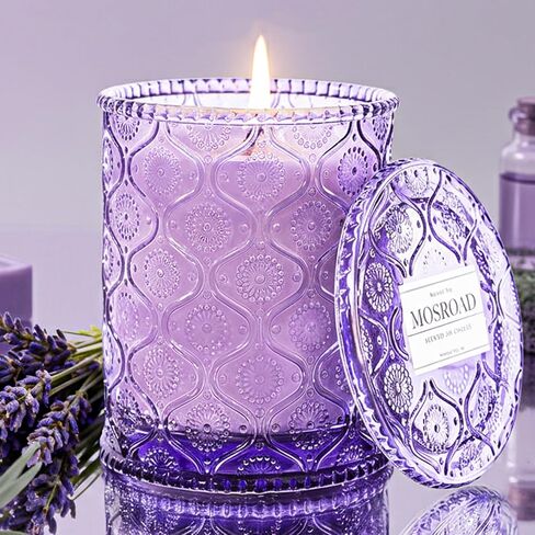 Sage & Eucalyptus Scented Jar Candle, Non Toxic Natural Soy Wax Home Fragrance Candles, Luxury Aromatherapy Candle for Cleansing & Relaxation, Stress Relief, Meditation, Yoga,Home Spa & Meditation in Saudi Arabia