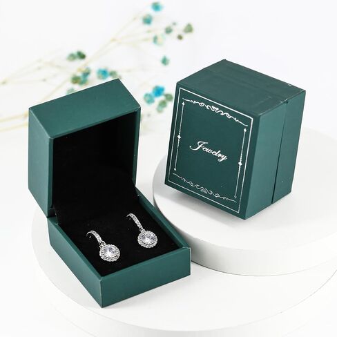 White Gold Plated Cartilage Earlobe Huggie Hoop Earring With Charm Cz Paved Cuff Dangle Round Hoop Drop Dainty Minimalist Pierced Eearring for Women in Saudi Arabia