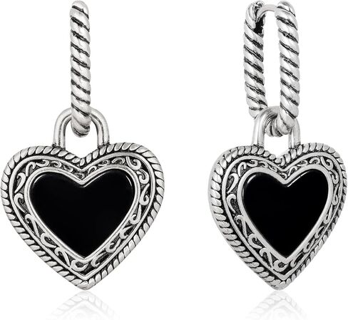 Wrangler Western Heart Hoop Earrings for Women 14k Gold Plated Statement Cowgirl Trendy Jewelry in Kuwait