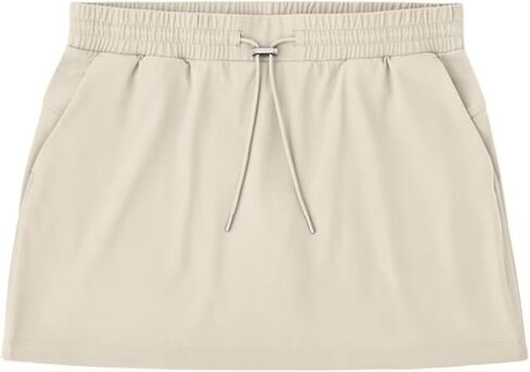 Member's Mark Women's 4-Way Stretch Travel Skort (US, Alpha, Large, Regular, Regular, Taupe) in Kuwait