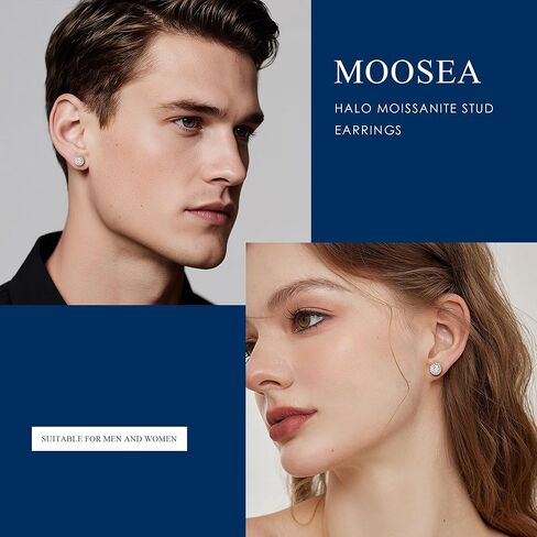 MOOSEA Moissanite Jewelry Gifts for Women, 1 ct Love Knot Necklace D Color VVS1 Clarity Lab Created Moissanite Necklace Earrings Anniversary Jewelry Gift Birthday Gifts for Women in Kuwait
