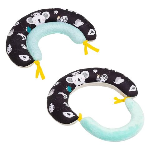 Taf Toys Tummy Time Support, 2-Stage Baby Toy for Newborns 0-6M, Crinkle Toy & U-Shape Design, Strengthens Neck/Back Muscles, Comfortable Baby Essentials & Must-Haves Montessori Toy for Infant Newborn in Saudi Arabia