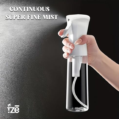 FZE® 300ml Spray Bottle Pack Of 1 - Fine Mist for Hair, Plants, Cleaning & Skincare- Continuous Spray Bottle for Gardening, Plants, Cleaning, and Misting in Saudi Arabia