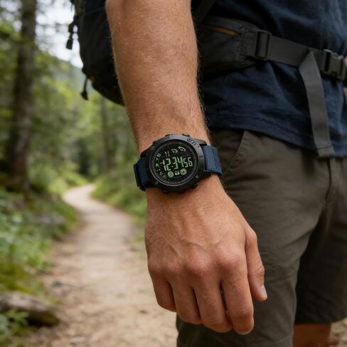 Military Tactical Digital Sports Watch for Men,Outdoor Waterproof Smart Watches with Pedometer Calorie Counter,Reloj Militar para Hombre (Blue) in Saudi Arabia