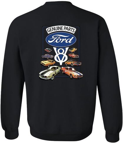 فورد حقيقية V8 أجزاء شعار للجنسين الصوف Crewneck البلوز موستانج كوبرا F-سلسلة الكلاسيكية العضلات سيارة الملابس هدية in Kuwait