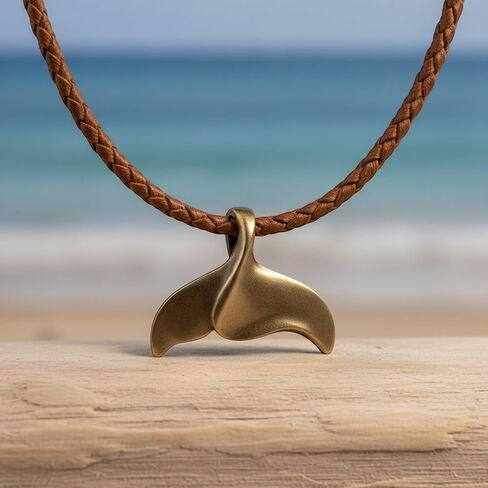 Big Blue Aquatic Gifts Whale Tail Necklaces for Men and Women - Antique Bronze Whale Tail Fluke Pendant, Scuba Diving Gifts, Beachy Jewelry in Saudi Arabia