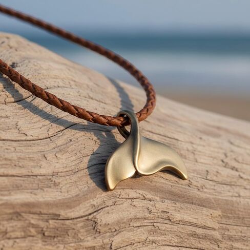 Big Blue Aquatic Gifts Whale Tail Necklaces for Men and Women - Antique Bronze Whale Tail Fluke Pendant, Scuba Diving Gifts, Beachy Jewelry in Saudi Arabia